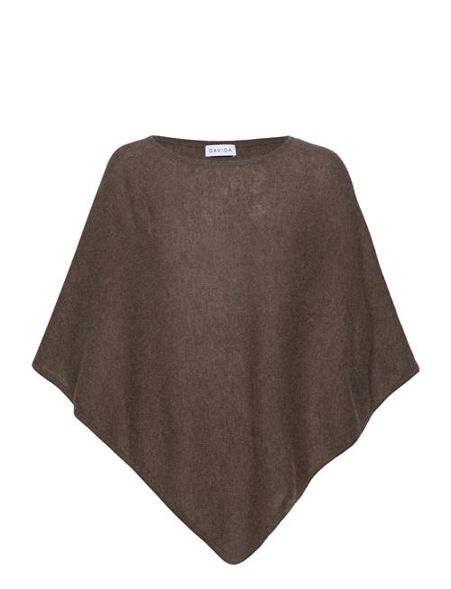 Davida Cashmere Triangle Poncho Davida Cashmere Brown