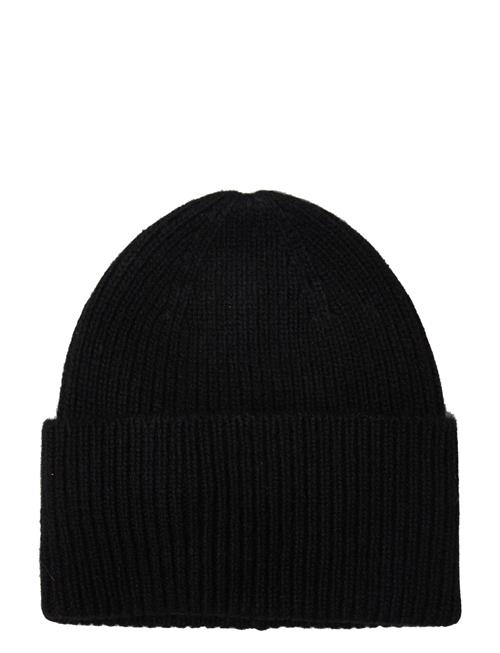 Davida Cashmere Fold Rib Cap Davida Cashmere Black