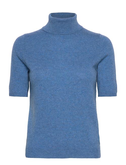 Davida Cashmere Turtleneck T-Shirt Davida Cashmere Blue