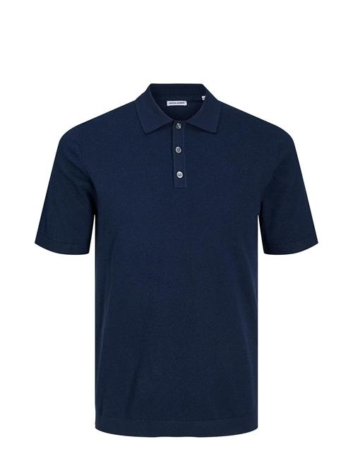 Se Jack & Jones Jpremil Knit Polo S/S Sn Jack & J S Navy ved Booztlet