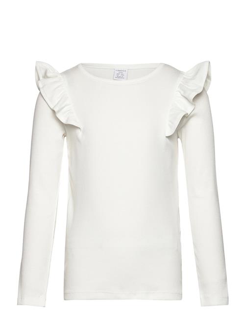 Se Lindex Top Frill Detail Solid Lindex White ved Booztlet