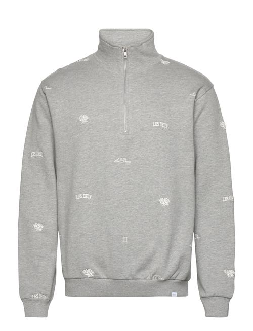 Dwayne Aoe Half-Zip Sweatshirt Les Deux Grey