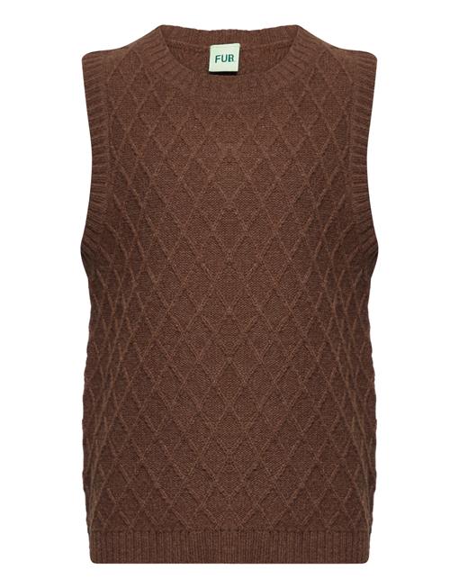 FUB Lambswool Vest FUB Brown