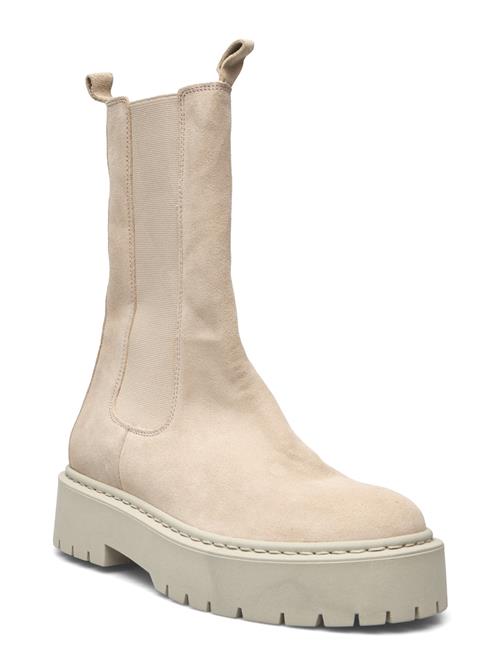 Bianco Biadeb Long Boot Suede Bianco Beige