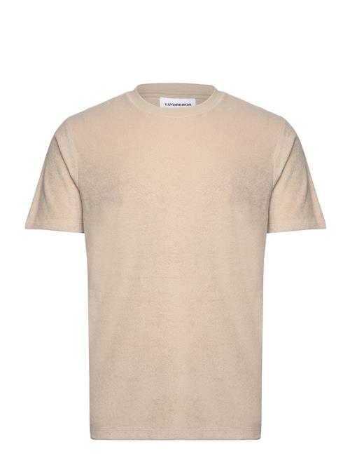 Se Lindbergh Ss Tee Terry Lindbergh Beige ved Booztlet