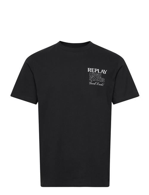 Se Replay T-Shirt Regular Replay Black ved Booztlet