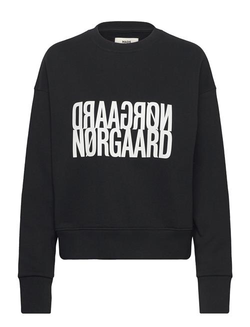 Se Mads Nørgaard Organic Sweat Tilvina Sweatshirt Mads Nørgaard Black ved Booztlet