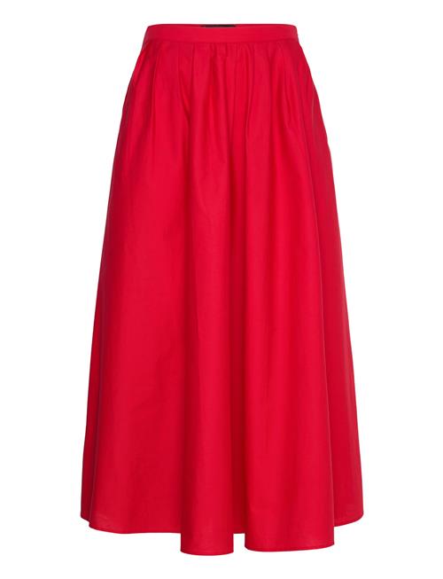 Mango Pleated Midi-Skirt Mango Red