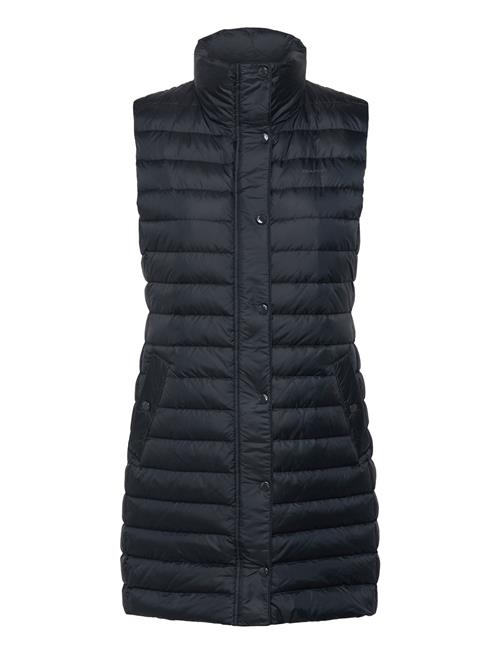 Se GANT Light Down Long Vest GANT Navy ved Booztlet