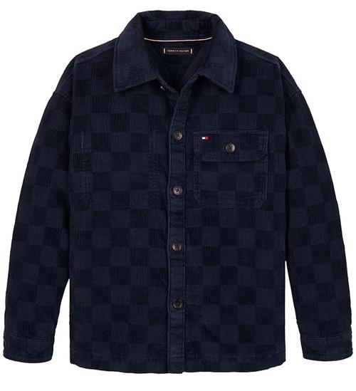 Tommy Hilfiger FlÃ¸jlsskjorte - Checkerboard Corduroy - Desert Sk