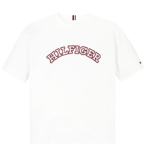 Tommy Hilfiger Tommy Hilfiger T-shirt - Monotype Embroidered - Hvid