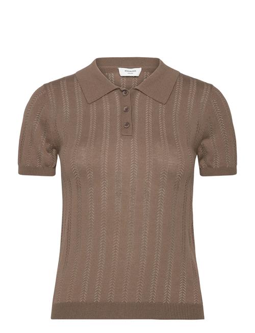 Knit Polo Rosemunde Brown