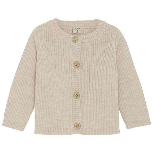 Celavi Cardigan Dune Melange | Beige | 70 cm