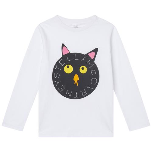 Stella McCartney Kids Logo Langærmet T-shirt Hvid | Hvid | 4 years