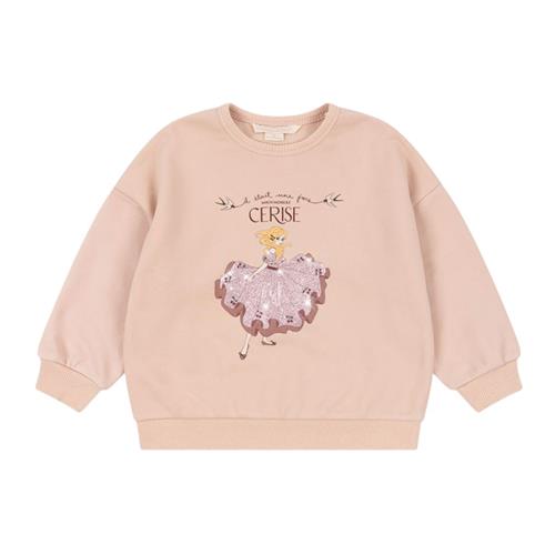 Konges Sløjd Lou Glitter Sweatshirt Cameo Rose | Lyserød | 2 years