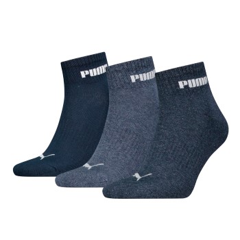 Puma Strømper 3P Unisex New Generation Cushioned Quarter Sock Blå Str 39/42