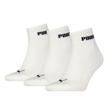 Puma Strømper 3P Unisex New Generation Cushioned Quarter Sock Hvid Str 39/42