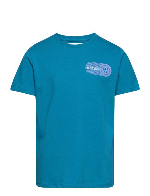 Se Wood Wood Ola Kids Print T-Shirt Wood Wood Blue ved Booztlet