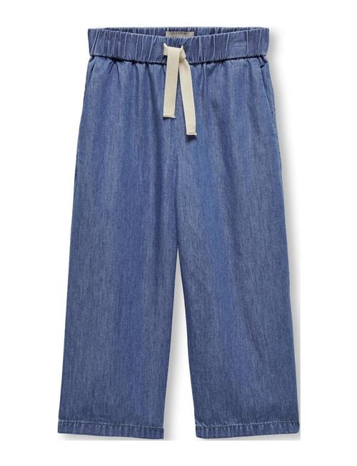 Se Kids Only Kmgbea Palazzo Dnm Pant Gua Kids Only Blue ved Booztlet