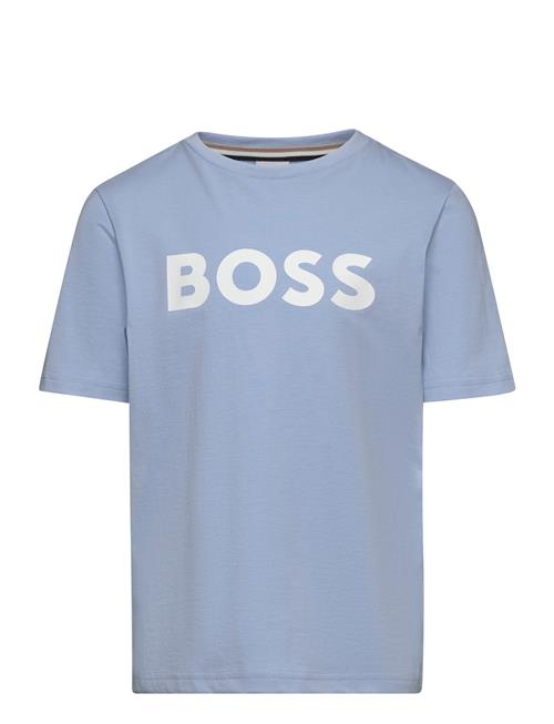 Se BOSS Short Sleeves Tee-Shirt BOSS Blue ved Booztlet