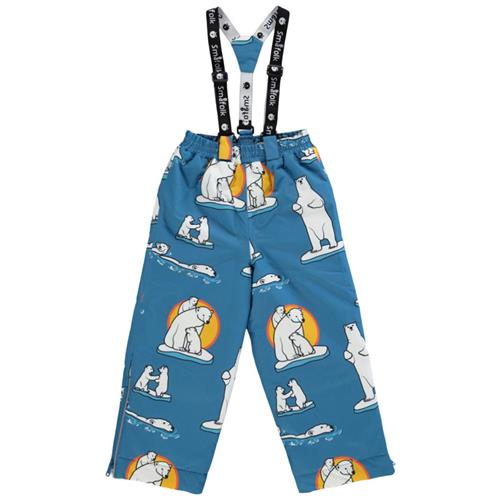 Småfolk Skibukser Polar Bears Solid Blue | Blå | 2-3 years