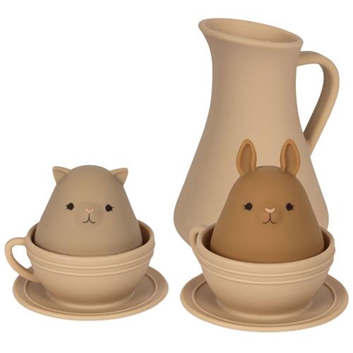 Konges Sløjd Silicone Bath Toys Cup Set  Warm Clay Mix |  | 0