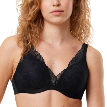 Se Triumph Bh Body Make-Up Illusion Lace WP Sort F 75 Dame ved Timarco