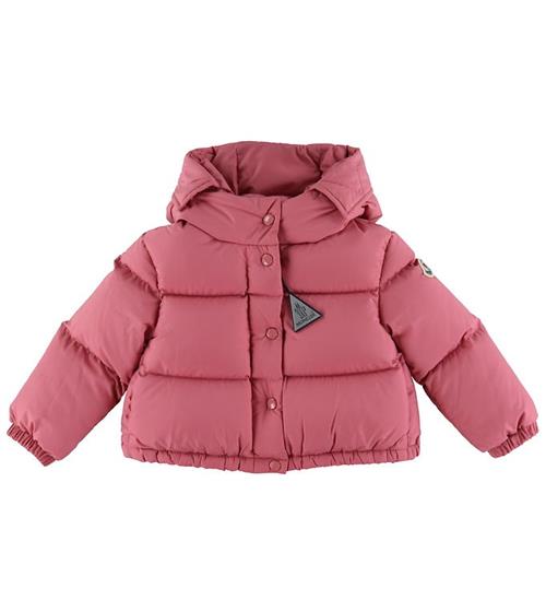 Se Moncler Moncler Dunjakke - Laurie - Dark Pink ved KidsWorld