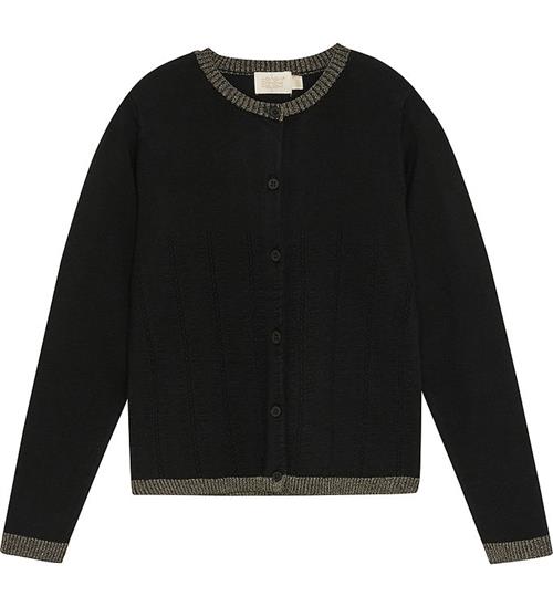 Se Creamie Cardigan - Pointelle - Black ved KidsWorld