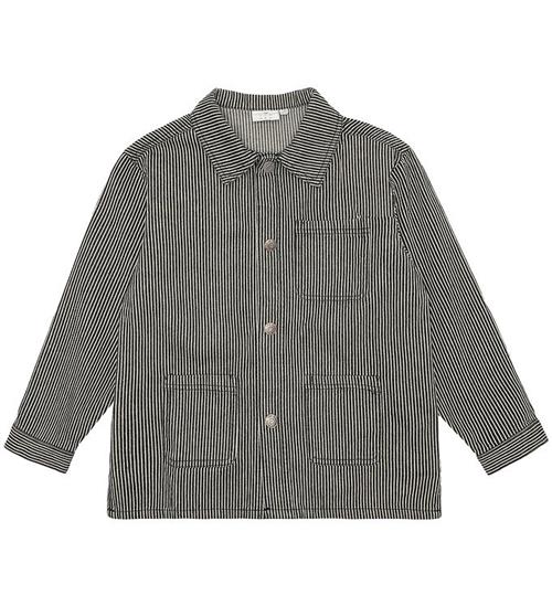 Se The New The New Skjorte - TNLondon - Overshirt - Dark Blue Demin ved KidsWorld