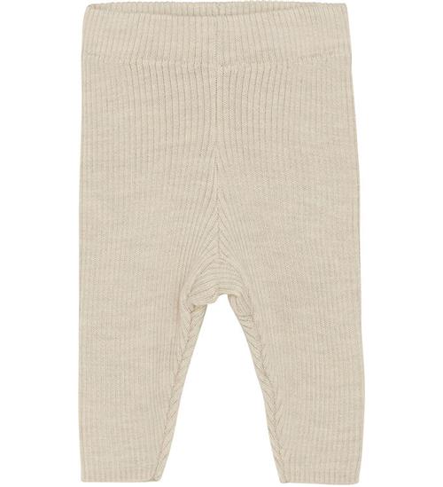 Se CeLaVi CeLaVi Leggings - Strik - Uld - Dune Melange ved KidsWorld