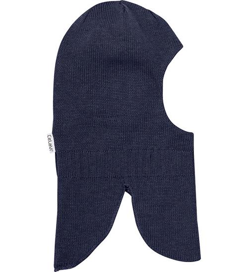 Se CeLaVi Elefanthue - Uld - Navy Melange ved KidsWorld