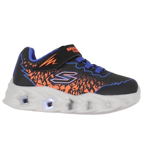 Skechers Skechers Sko m. Lys - Vortex 2.0 - Sort/BlÃ¥/Orange