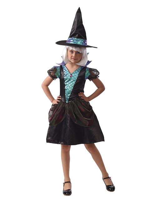 Se Joker Costume Witch Dragon Sorceress 134-140 Joker Patterned ved Booztlet