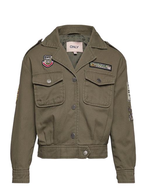 Kids Only Kogstine Short Badges Jacket Otw Kids Only Khaki