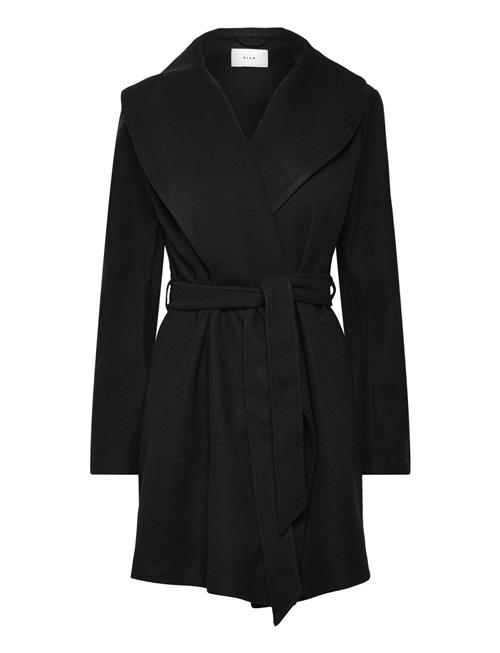 Vila Vipoko L/S Collar Coat/Pb Vila Black