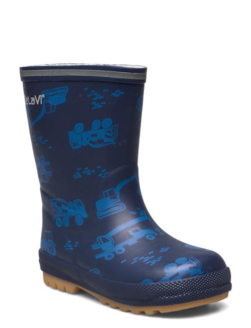 CeLaVi Thermal Wellies Aop W. Lining CeLaVi Blue