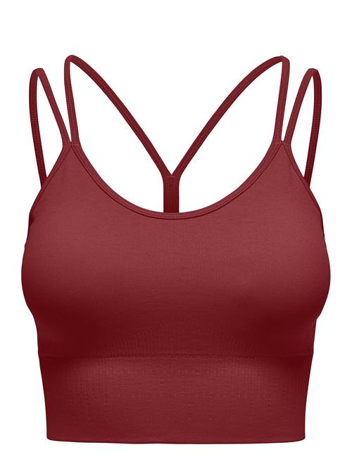 Se Only Play Onpfrion-2-Free Seam Bra Only Play Burgundy ved Booztlet