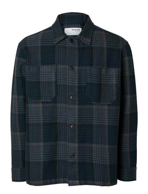 Selected Homme Slhboxy-Houndstooth Big Check Overshirt Selected Homme Navy