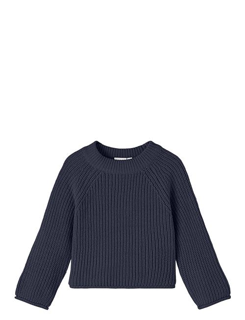 Se name it Nmfvenja Ls Loose Short Knit Name It Navy ved Booztlet