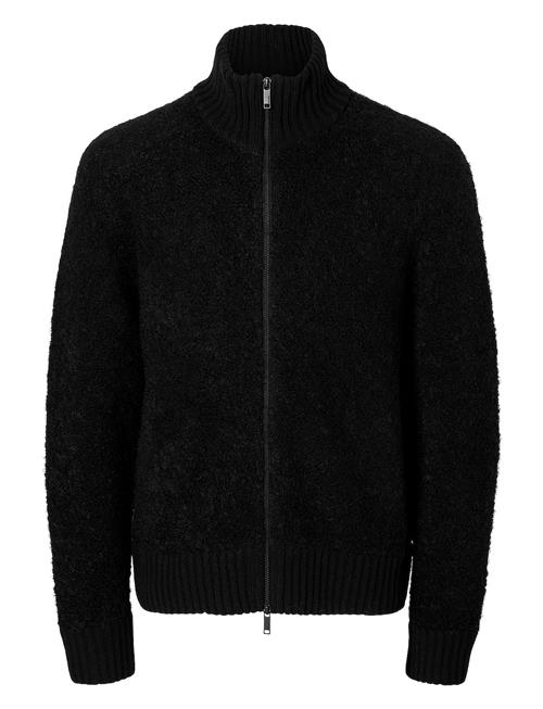 Selected Homme Slhted Ls Knit Relaxed Full Zip Cardigan Selected Homme Black