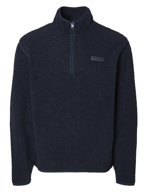 Selected Homme Slhstorm Fleece High Neck Sweat Selected Homme Navy