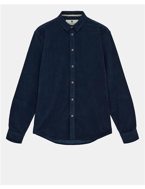 Akleif Solid Cord Shirt Anerkjendt Navy