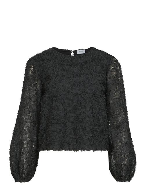 Se Vila Vibreeze L/S O-Neck Top/Ka Vila Black ved Booztlet