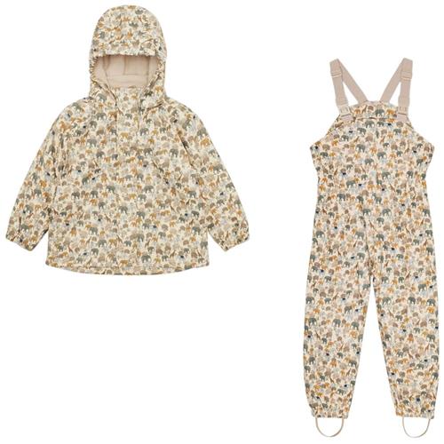 Se Konges Sløjd Palme Regnsæt Safari | Beige | 18 months ved Babyshop