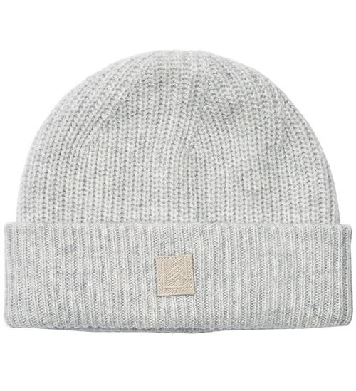 Se Liewood Hue - Strik - Beanie - Light Grey Melange ved KidsWorld