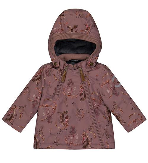 Mikk-Line Mikk-Line Vinterjakke - Recycled - Twilight Mauve m. Blomster