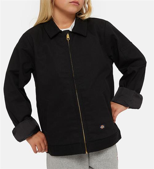 Se Dickies Dickies Jakke m. Fleece - Cropped - Eisenhower - Sort ved KidsWorld