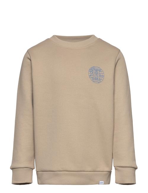 Se Les Deux Globe Sweatshirt Kids Les Deux Beige ved Booztlet