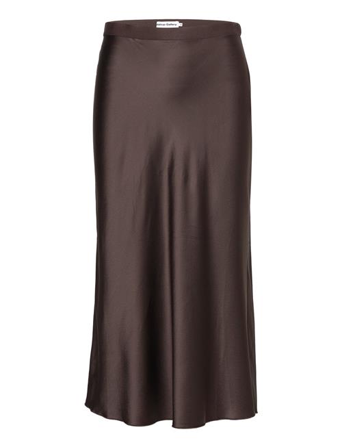 Ahlvar Gallery Hana Satin Silk Skirt Ahlvar Gallery Brown